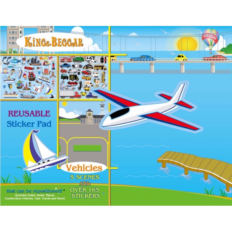 

#mainananakdanbayi VEHICLES! REUSABLE STICKER PAD/STICKER BOOK MELISSA & DOUG look a like B_1KM
