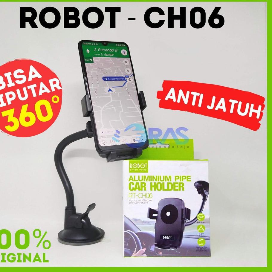 Car Holder HP Mobil Robot CH06 - Holder Mobil Dashboard Kaca Senderan Tempat Pegangan HP Di Mobil .