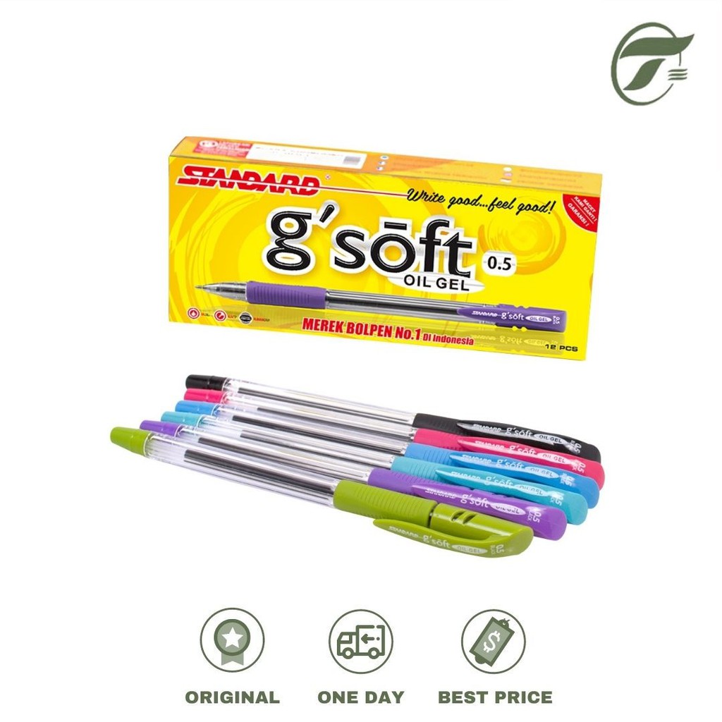 

BALLPEN G-SOFT 0.5 GRIP MULTI COLOR BODY ECER STANDARD (BLACK)