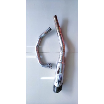 Knalpot kenalpot tridente 3 suara F20 second Original inlet 50mm