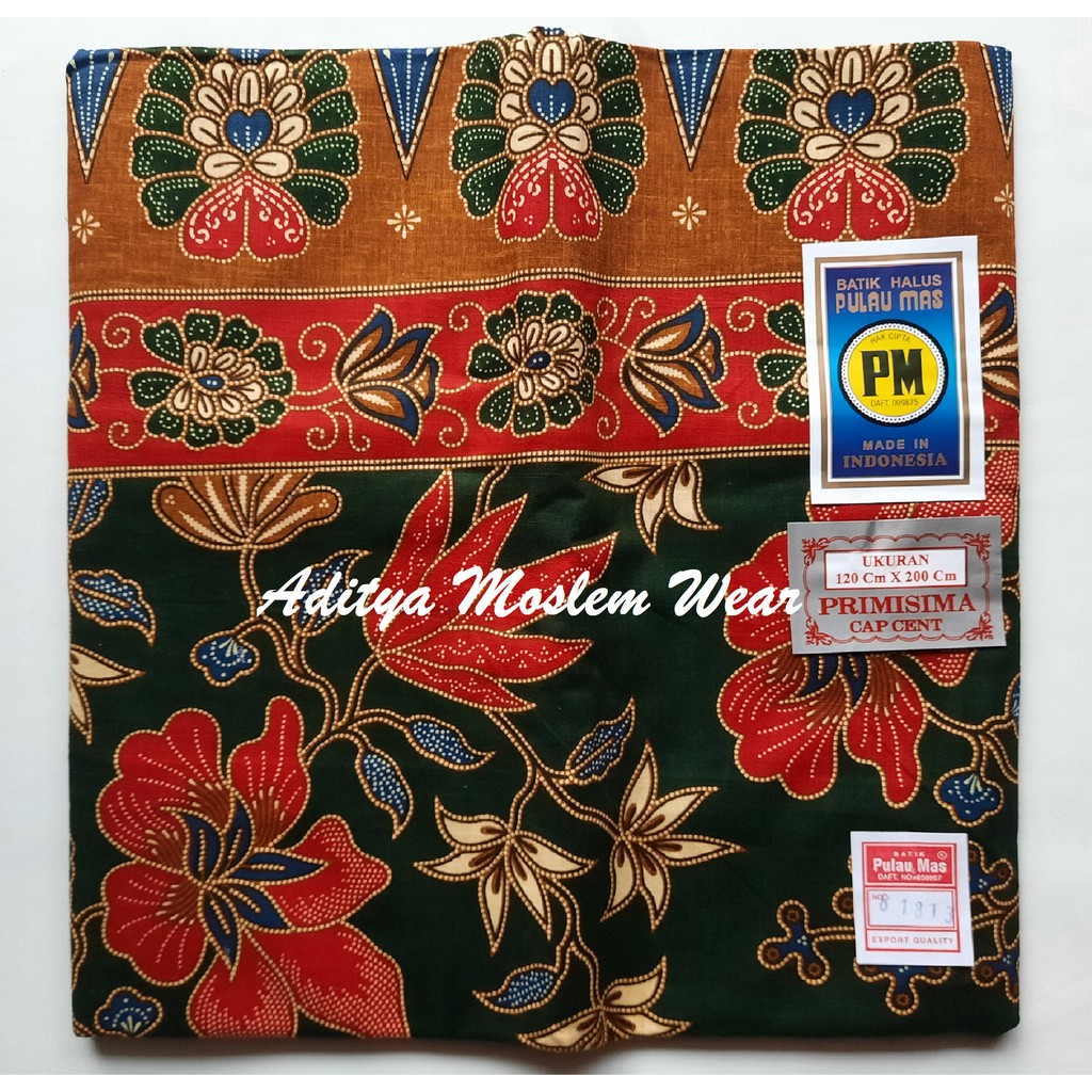 KAIN SARUNG WANITA BATIK HALUS PM PULAU MAS PRIMISIMA CAP CENT