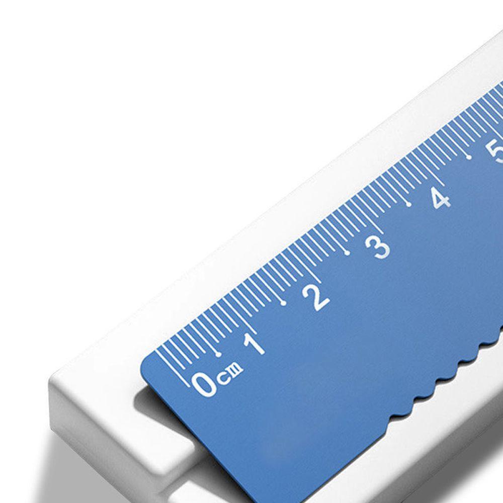 Mxbeauty Square Triangle Ruler Measurement Blue Straightedge Combination Ruler Segitiga Busur Derajat Perlengkapan Sekolah Paduan Aluminium Penggaris Gelombang