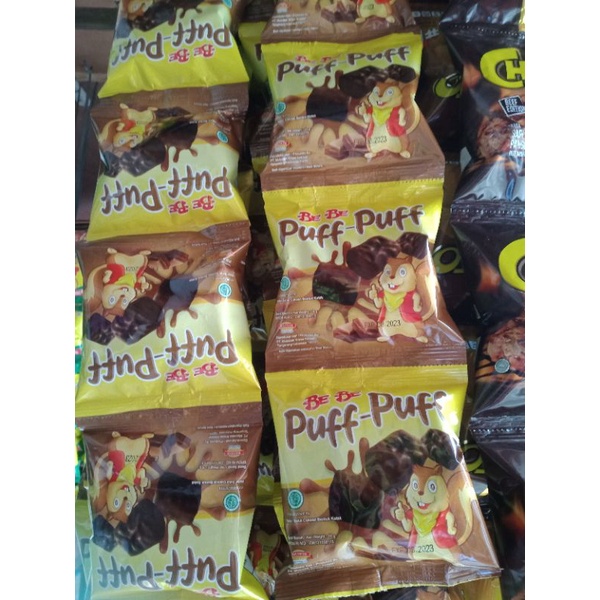 

Be be Puff - Puff Wafer Salut Cokelat Bentuk Kotak 10 Pcs
