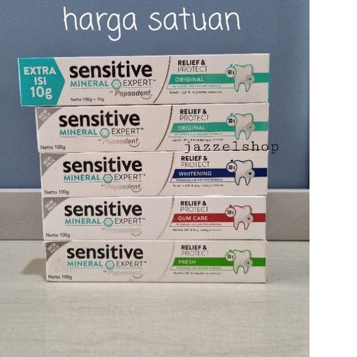 Pepsodent Sensitive Mineral Expert Original / Whitening / Fresh / Enamel / Gum Care odol gigi sensit