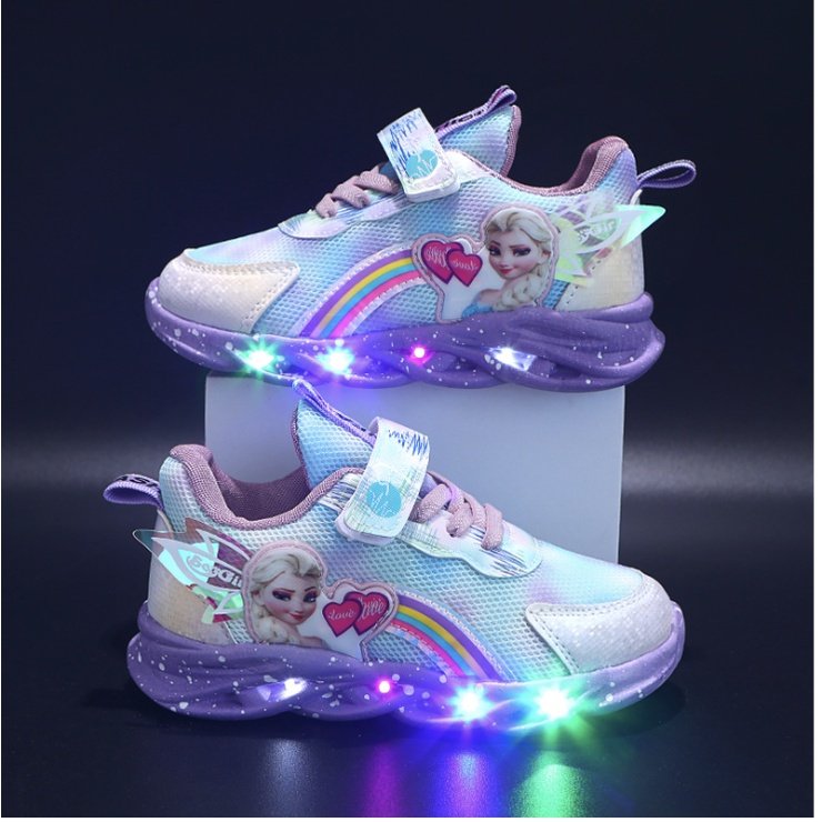 babyfit sepatu lampu LED anak perempuan RAINBOW ELLSA sneakers gs-0515r