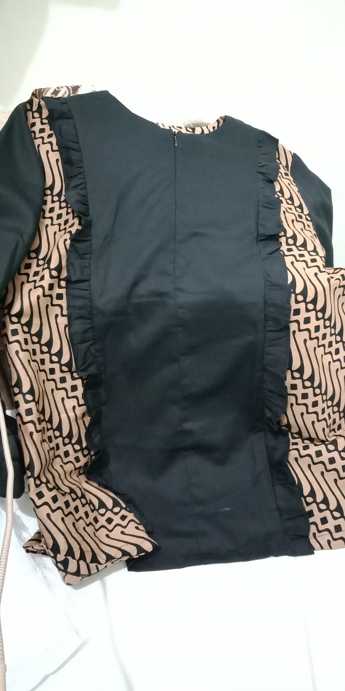 Atasan Batik Wanita Illona Black Busui 9173