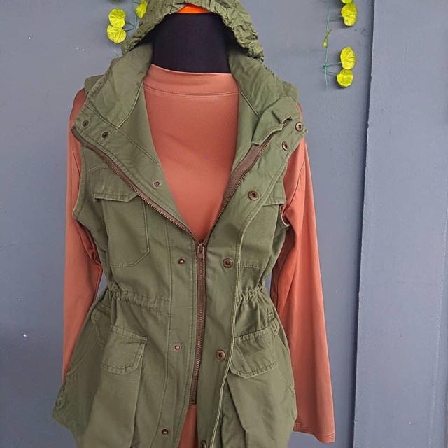 Jaket parka army preloved