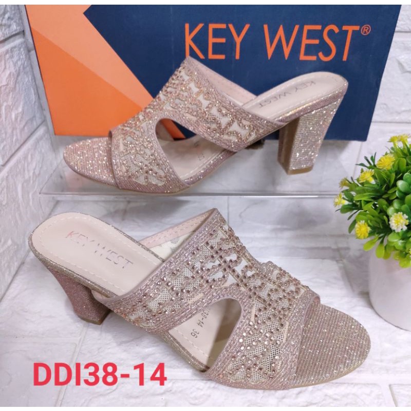 sandal pesta brokat cantik Key west import premium DD138-14