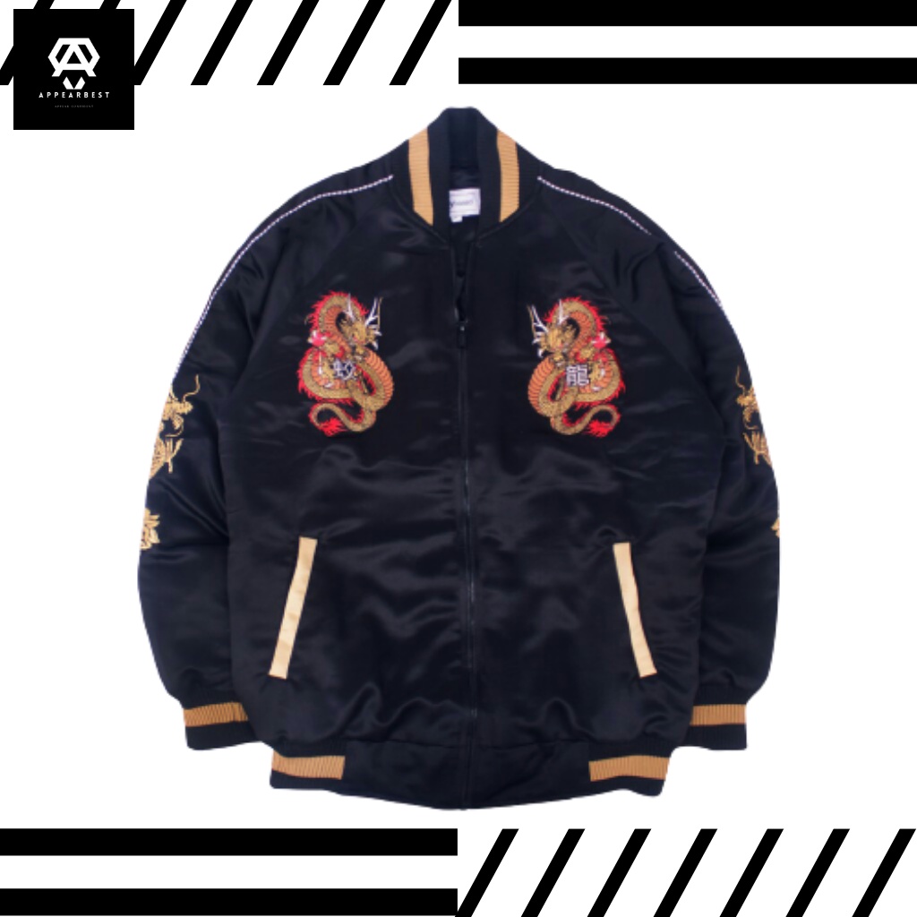 Sukajan Jacket - Black Mizuchi - Sukajan Murah Original - Sukajan Jaket