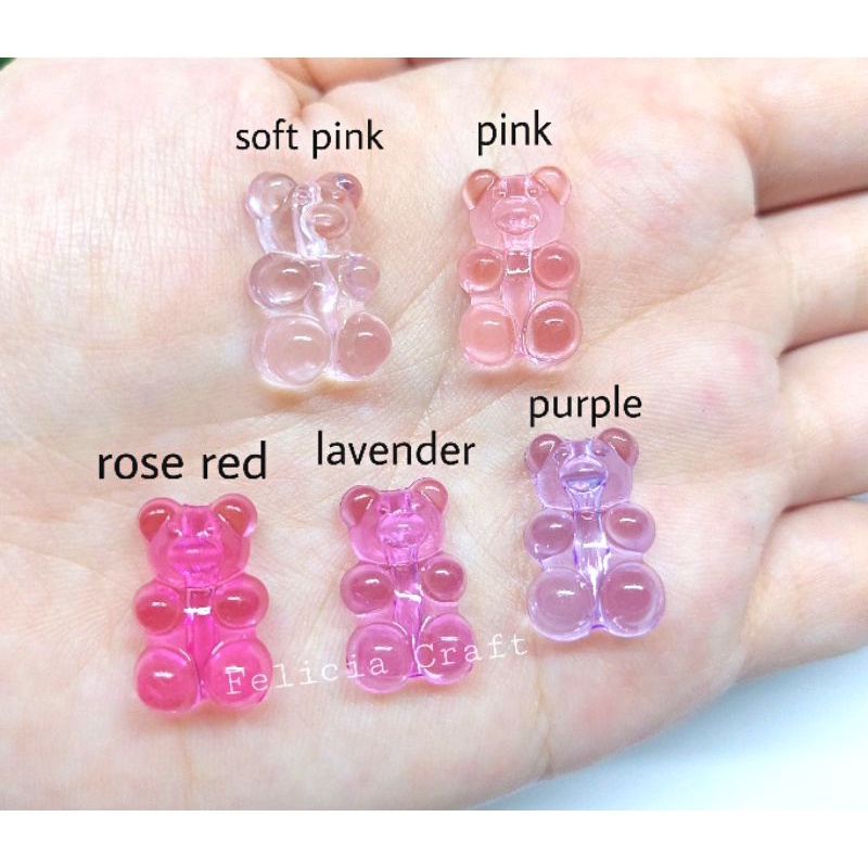 Manik mote Gummy bear beads [harga 1pcs]