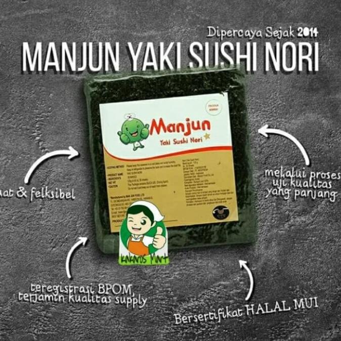 

Manjun Yaki Sushi Nori Isi 50 Lembar