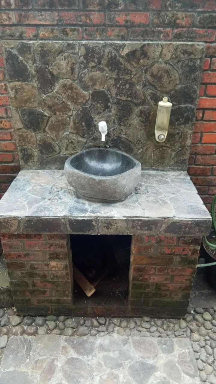 Wastafel Cuci Tangan Piring Dll Bentuk Natural Asli Bahan Batukali Batualam Tulungagung Ragilshop