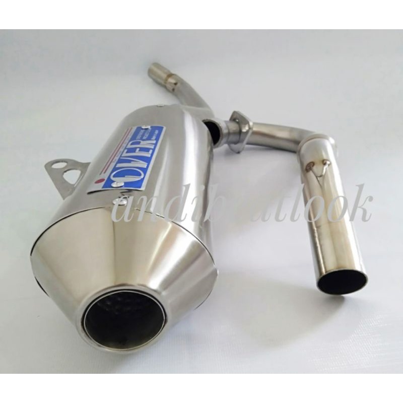 Knalpot klx over japan - knalpot crf 150 l over japan - knalpot klx - knalpot crf - knalpot trail -