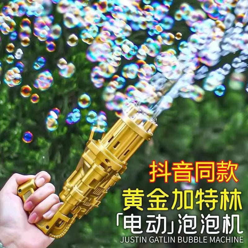 Mainan Pistol Bubble Gun Tembakan Gelembung Bubble Elektrik