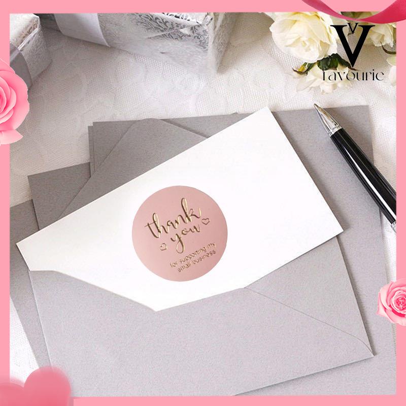 [COD]Roll Pink Bronzing Pernikahan Cabang Zaitun Perdamaian Terima Kasih Hadiah Tag Stiker-FA