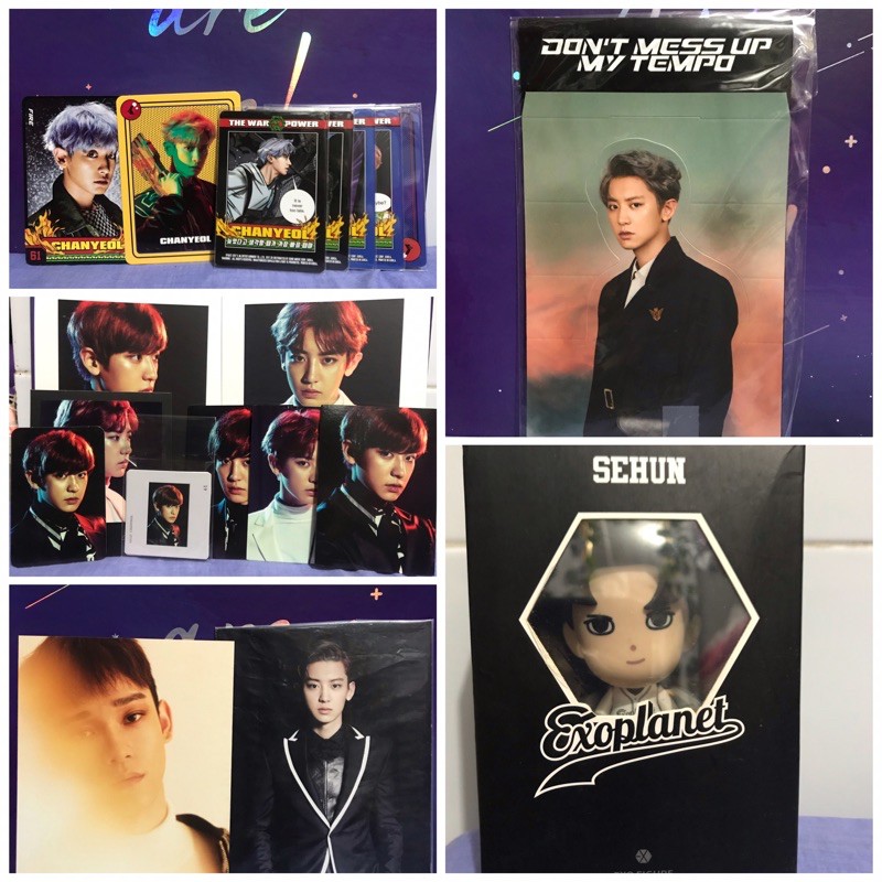 [WTS WTT] EXO PHOTOCARD POSTCARD SET ACTION FIGURE MINISO