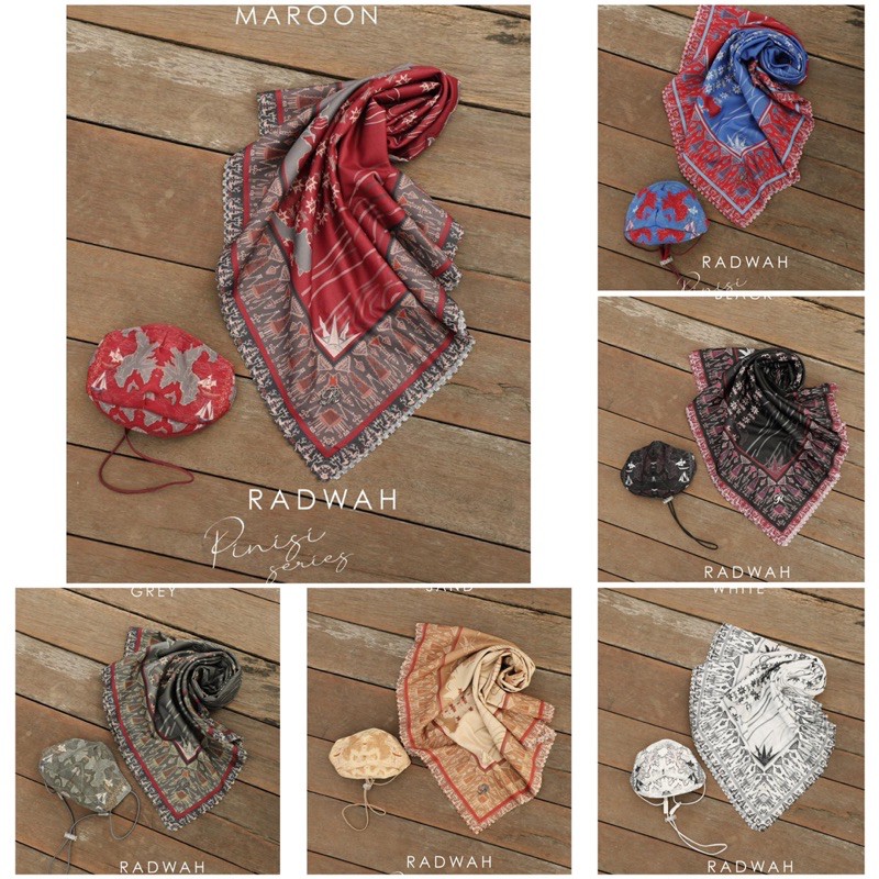 READY❗️PINISI SCARF RADWAH | VOAL