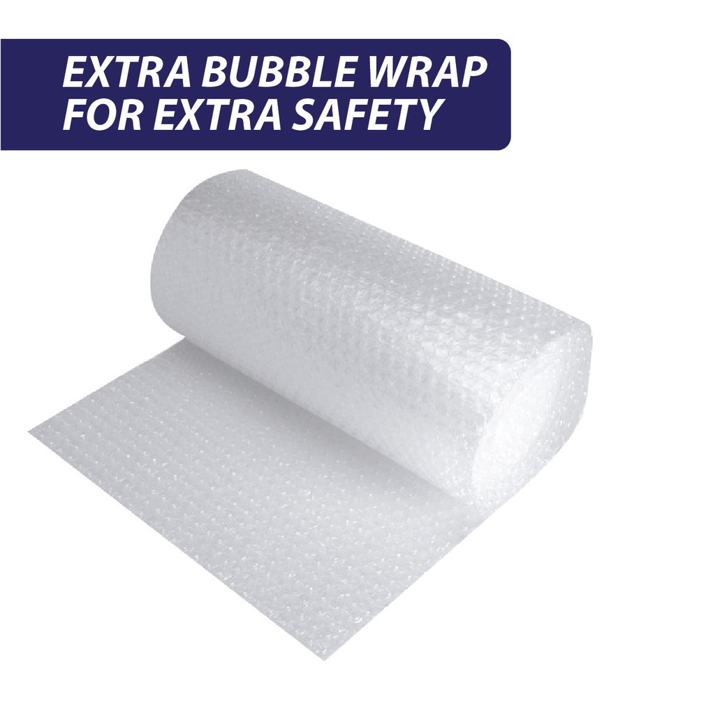 Packing Tambahan Bubble Wrap, Kardus &amp; Lakban Fragile Jangan Dibanting / Plastik Bubble Safety TP-1