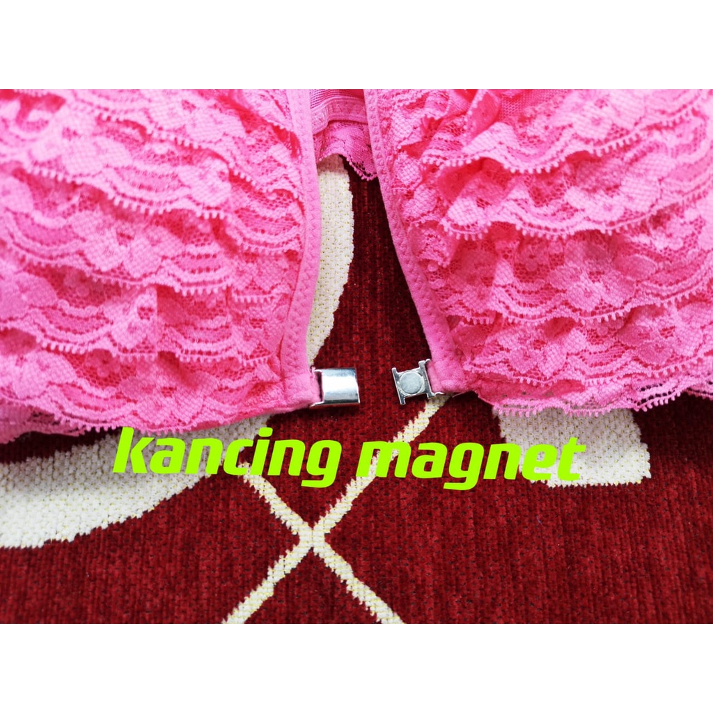 Bra / Bh  wanita 364 busa tipis ada kawat, kancing magnet kain lembut size 32-36