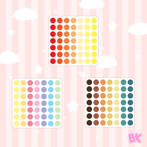 

[BK] Stiker Dot Bulat Waterproof
