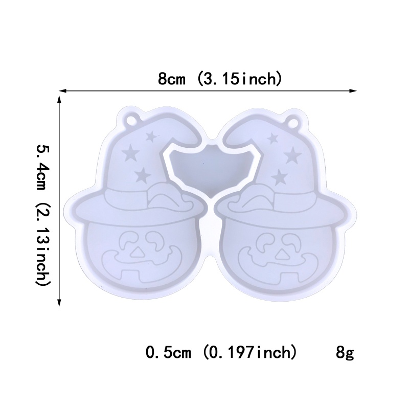 Siy Cetakan Resin Epoksi Bahan Silikon Bentuk Labu Halloween Untuk Kerajinan Tangan DIY