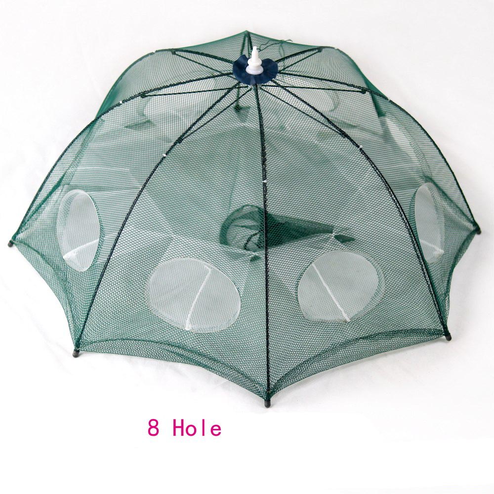 Jaring Pancing Ikan Hexagonal 8 Hole Fishing Net Trap Cage