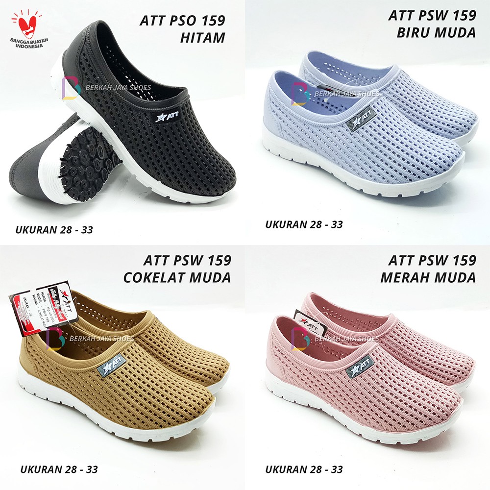 Sepatu Anak / Sepatu Karet Anak / Sepatu Slip On Karet Anak ATT PSW - PSO 159 / Anti Air &amp; Anti Slip