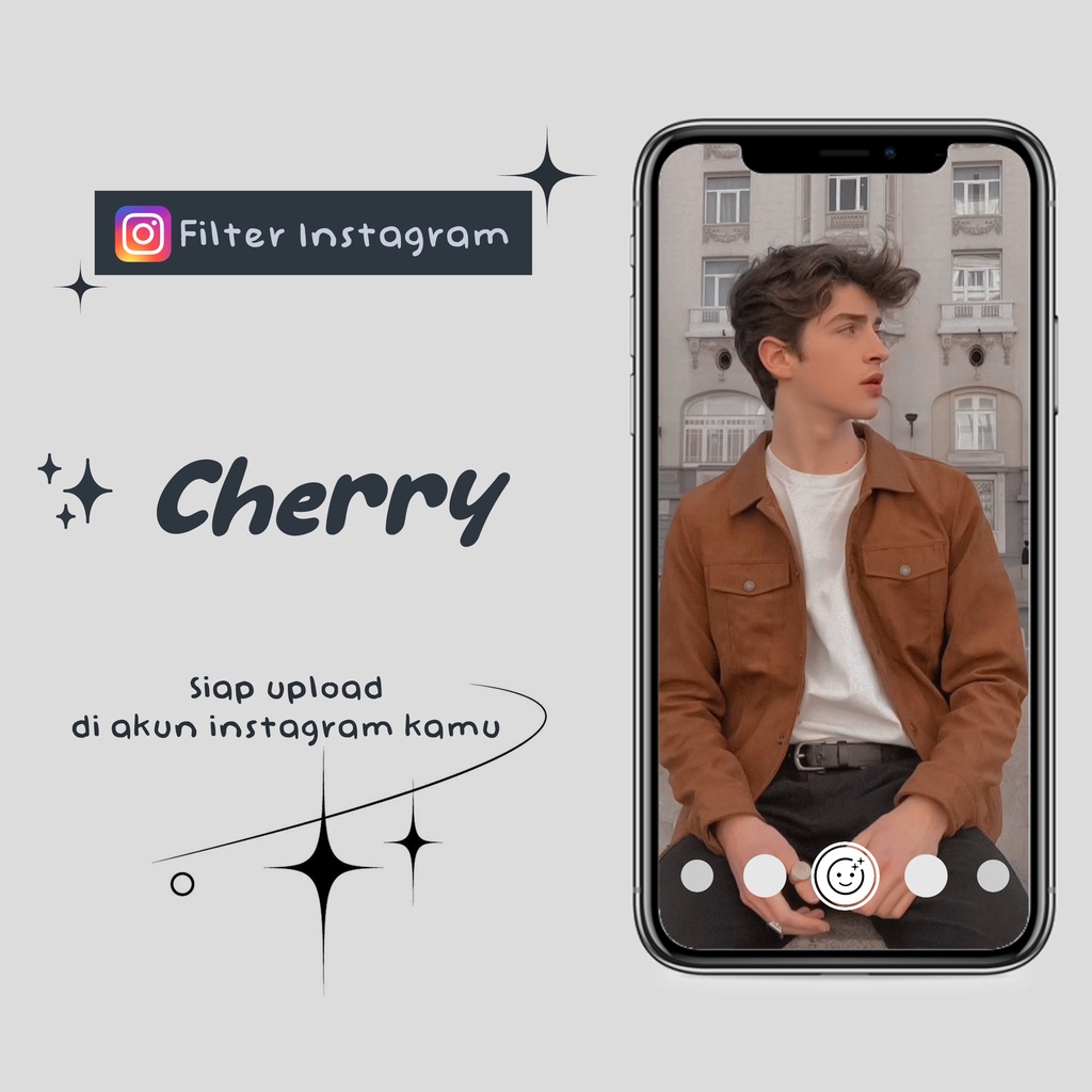 FILTER INSTAGRAM - CHERRY ( by @username kamu &amp; Nama Filter Bisa Diubah)