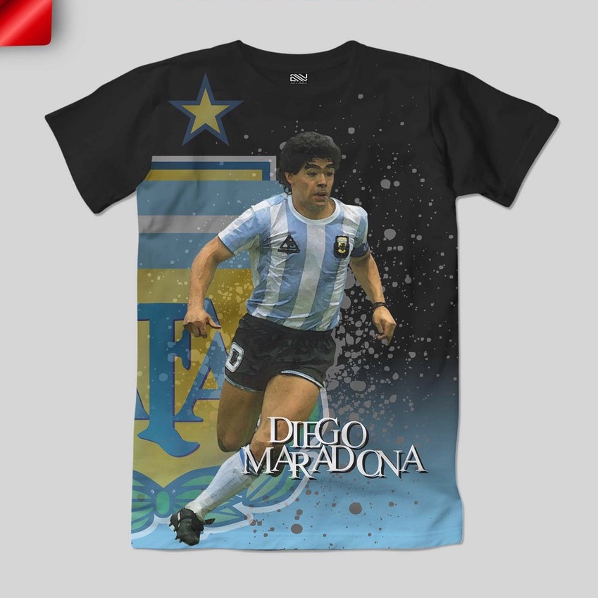 KAOS BOLA LEGEND MARADONA PRINTING 3D