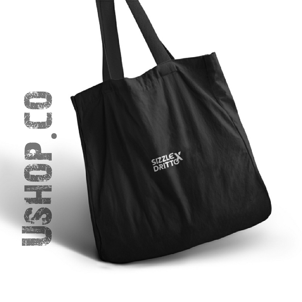 Tote bag Sizzle X DRT - ToteBag Canvas Unisex - Hitam