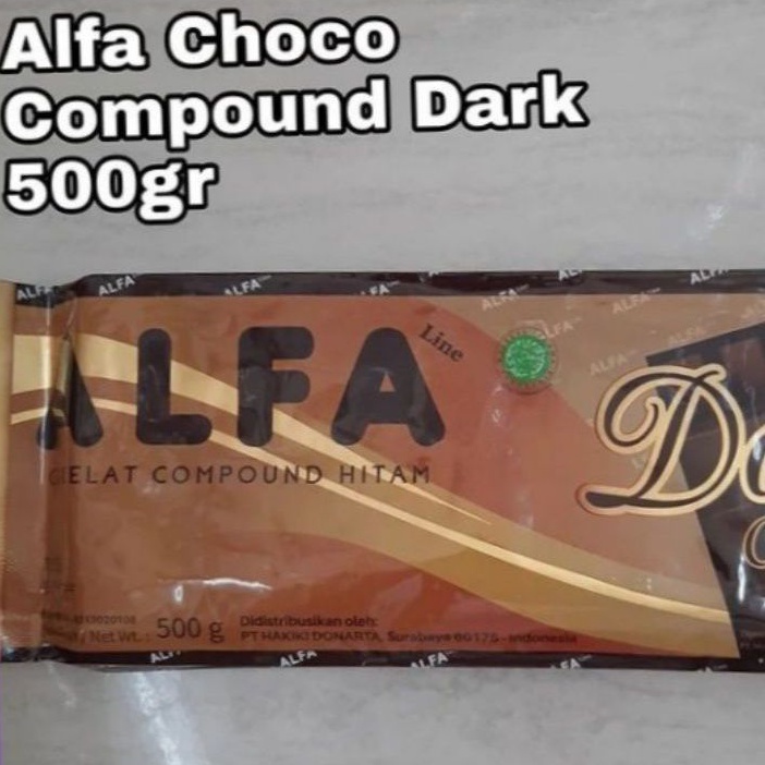 

DARK COMPOUND CHOCOLATE ALFA 500gr/cokelat compound hitam alfa 500gr/coklat blok/cokelat batang alfa/ Compound dark Chocolate 500gr