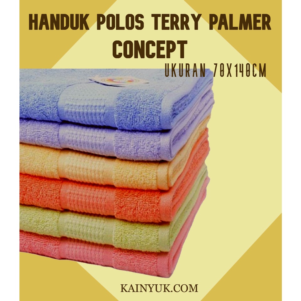 Handuk Katun TERRY PALMER CONCEPT 70x140cm - ORI MURAH GROSIR ex.EXPORT 1kg isi2