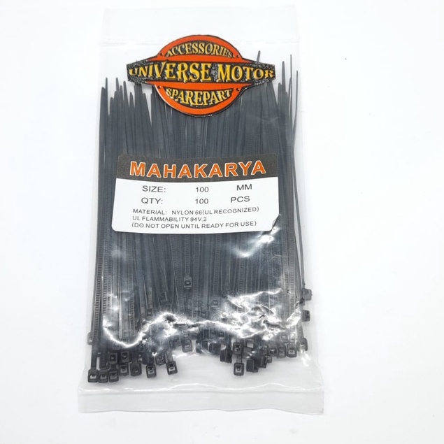 TALI TIE KABEL TIES CABLE T RIPET 10 CM 100MM ISI 100 PCS