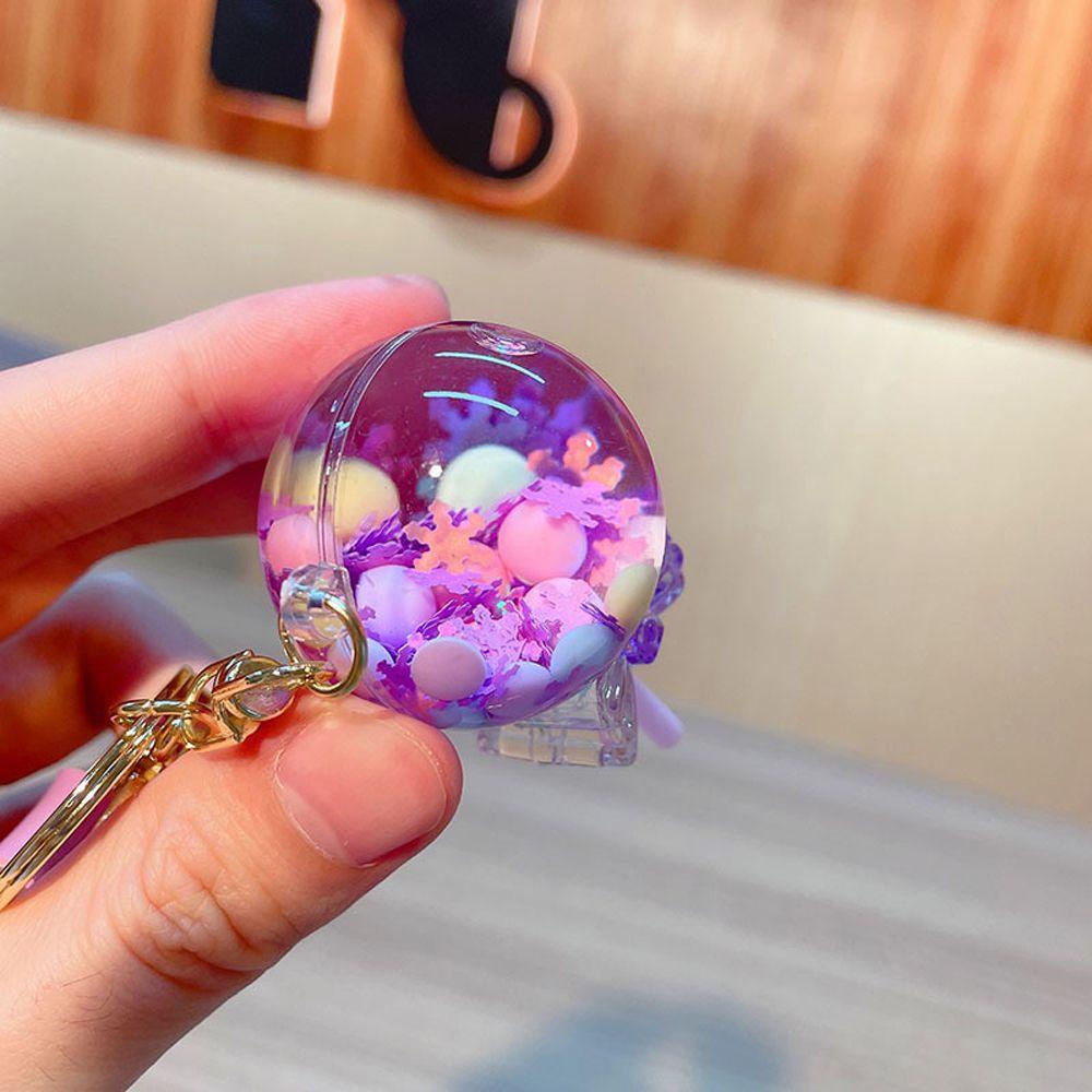 [Elegan] Gantungan Kunci Lucu Kreativitas Key Ring Perhiasan Minyak Cair Lolipop Hadiah Gantungan Kunci Akrilik