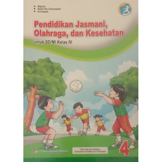 Buku pelajaran pjok kelas 4 PT putra nugraha sentosa