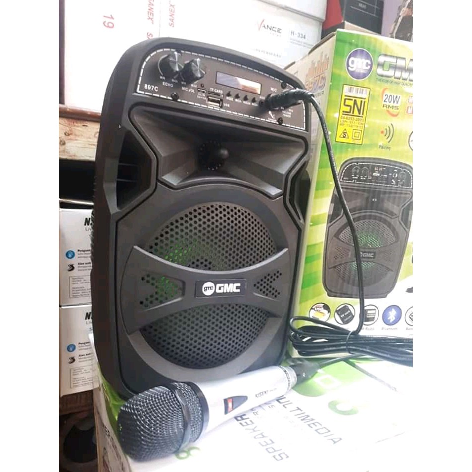 SPEAKER MULTIMEDIA GMC 897C BLOETOOTH KARAOKE