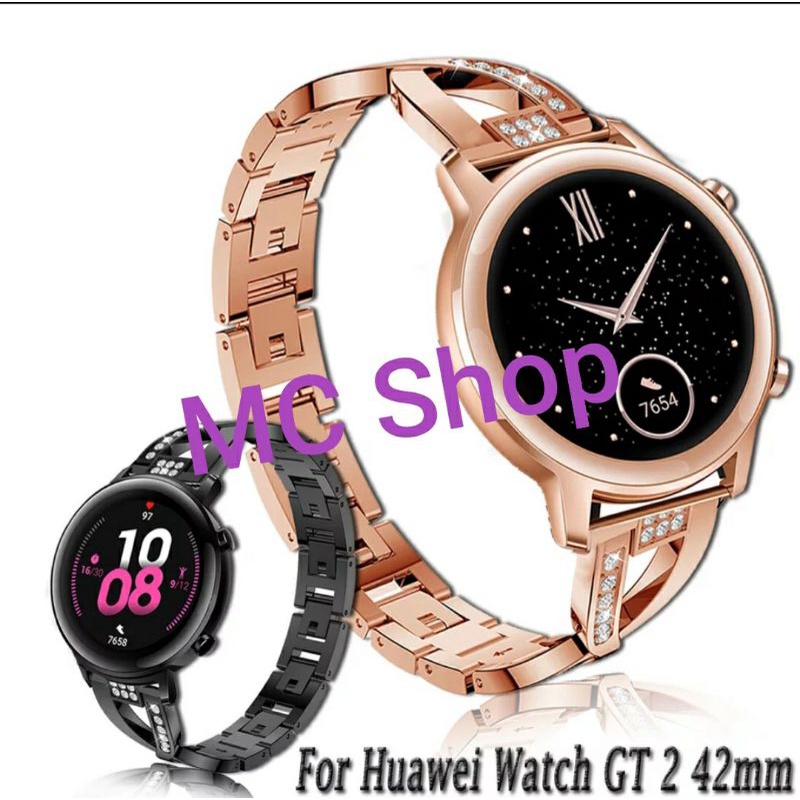 STRAP STAINLESS FOR SMARTWATCH HUAWEI GT2 42MM BAND TALI JAM ACC