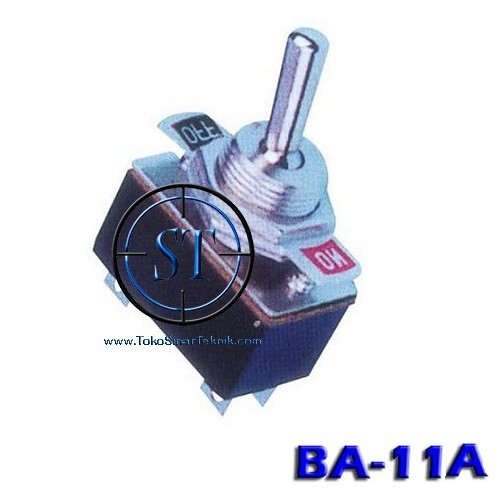 BA-11A Toggle SW 4P Sedang Switch Toggle Togel 4 Pin Saklar Tuas Gagang kaki 4 On Off Swit Mesin Mobil Motor