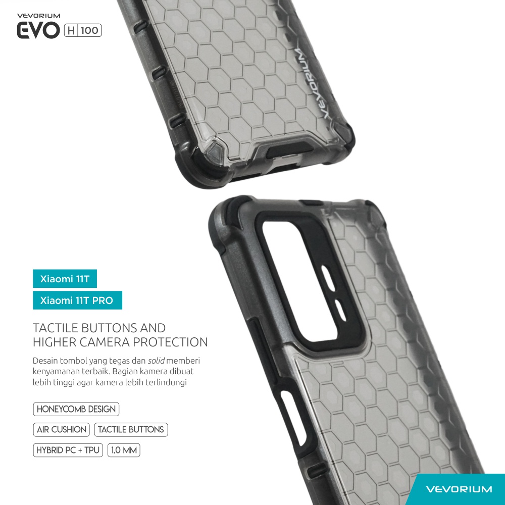 VEVORIUM EVO H100 Xiaomi 11T PRO 11T Hybrid Soft case Hard Case