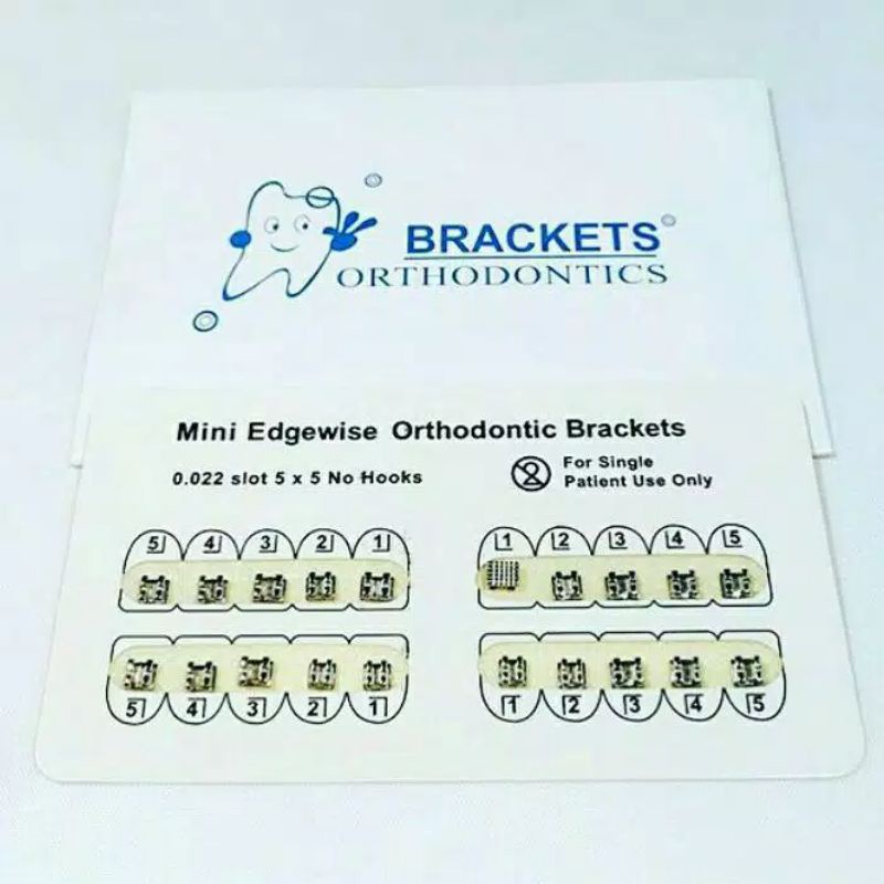 BRAKET BEHEL GIGI MINI 1PACK ISI 20/BREKET GIGI