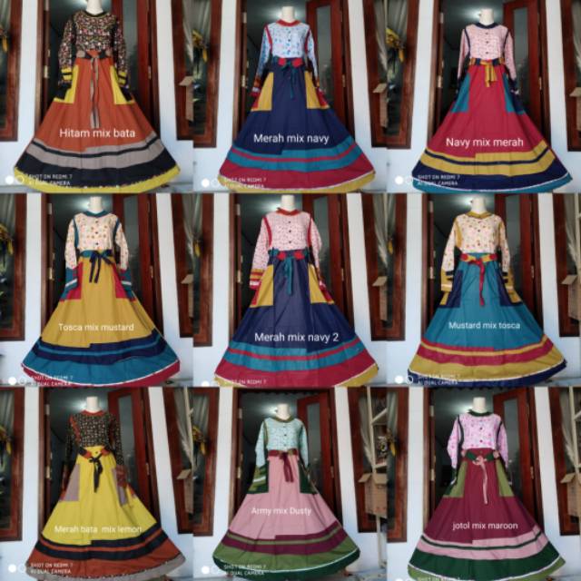 Gamis Casual Bahan Toyobo Premium