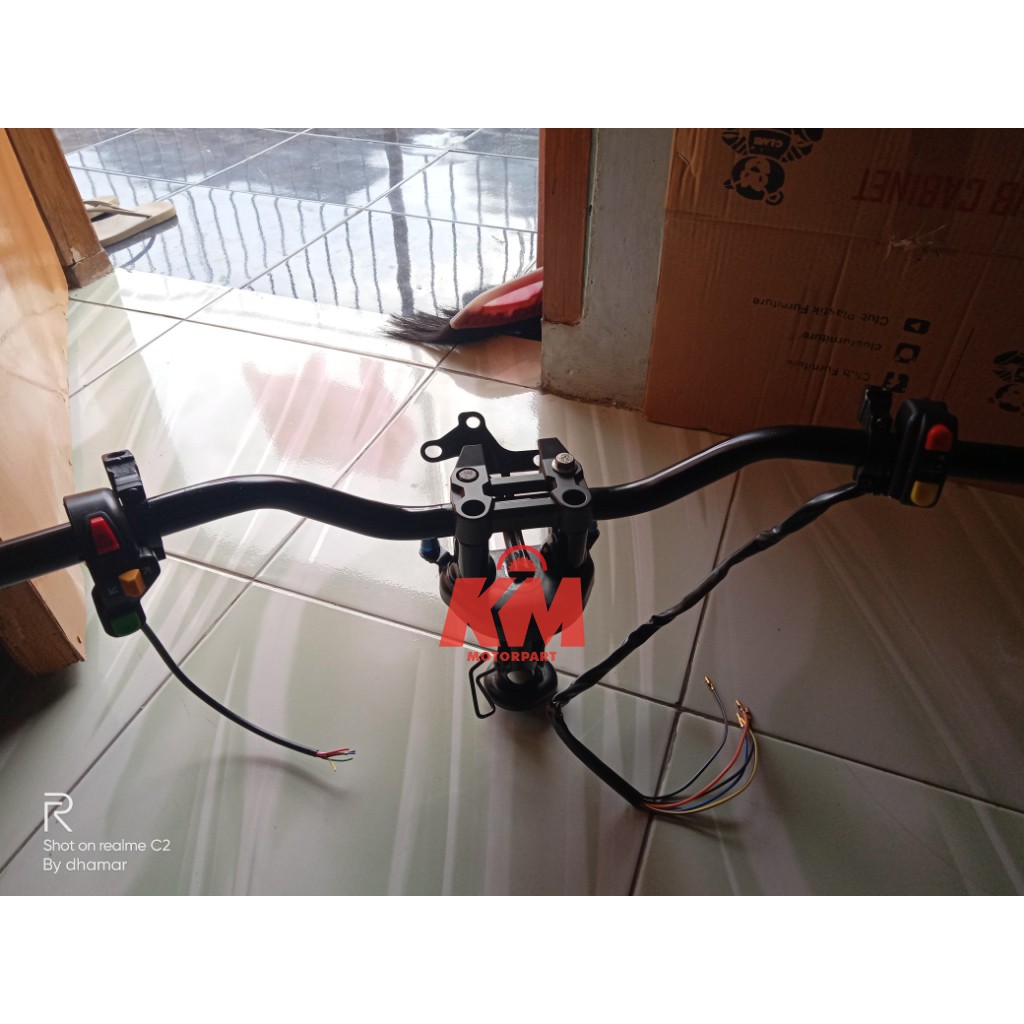 Stang Byson Modif Stir Setang Variasi Motor Universal Racing Tinggi 15,5 cm Untuk Ninja NMax PCX R25