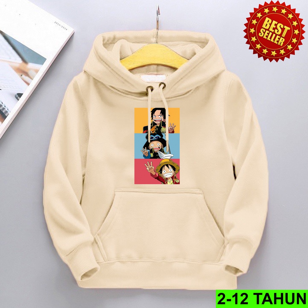 Hoodie ONE PIECE Anak Laki Laki / Hodie Anak Usia 2-12 Tahun Jaket Anak Cewek Cowok