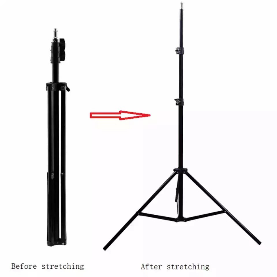 Tripod Handphone Kamera 2 Meter Besi Plus Mini Ball Head Free Holder Hp Free Remote Bluetooth-4