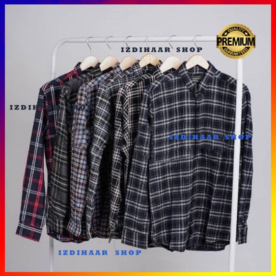 (COD) KEMEJA FLANEL PRIA KEMEJA DISTRO LENGAN PANJANG