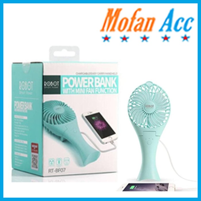 Powerbank Fan / Kipas VIVAN ROBOT RT-BF07 / BF07 2000mAh #DC020 Terjamin