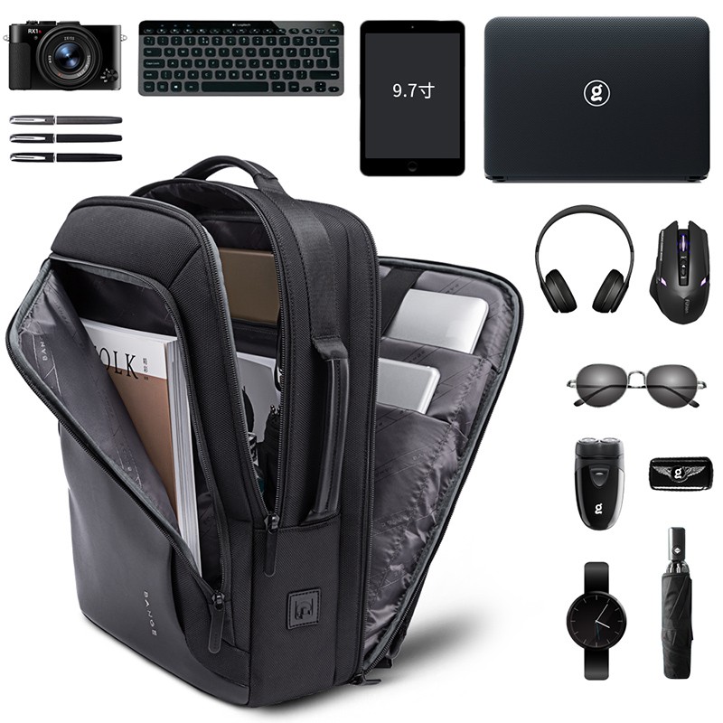 Tas Bange BGS51 Bag Backpack Ransel Laptop 15.6&quot; Inch USB Anti Air