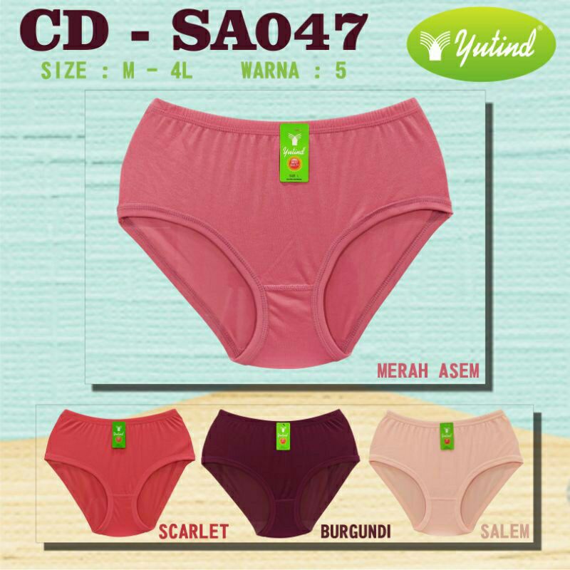 JURAGAN DALAMAN CD YUTIND MOTIF WARNA CD WANITA DEWASACelana Dalam 047 Yutind XXXL Jumbo