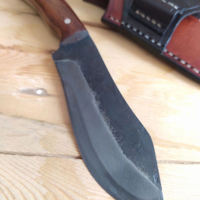 Pisau Seset Kulit - Nesmuk Mini Bilah Seset Hunting Knife Pisau Bushcraft - Vivistecolection