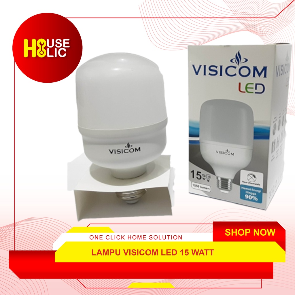 Balon Lampu Visicom LED Bulb Kapsul 15 W / Bohlam Lamp Capsule 15 Watt